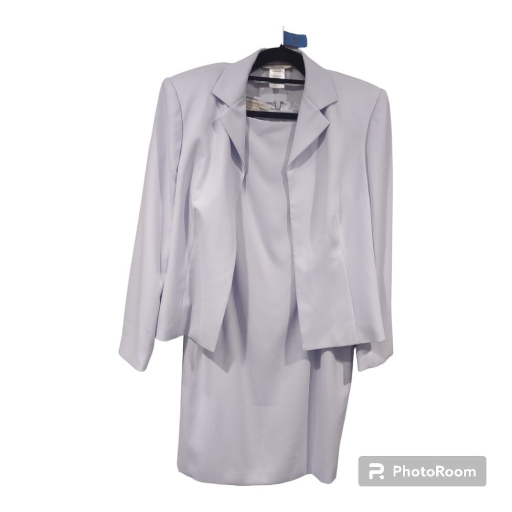 Laura Ashley Women's Lilac Dress Suit 2 Piece Size 14